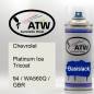 Preview: Chevrolet, Platinum Ice Tricoat, 94 / WA560Q / GBR: 400ml Sprühdose, von ATW Autoteile West.